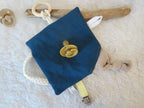 Knistertuch Afrika Tiere - Waffeljersey türkis petrol