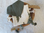 Knistertuch Musselin Dinos - Waffeljersey cognac