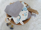 Knistertuch Ballon - Waffeljersey petrol