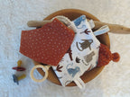 Knistertuch Musselin Afrika - Waffelstoff blau