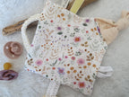 Knistertuch Wiese - Waffeljersey rosa